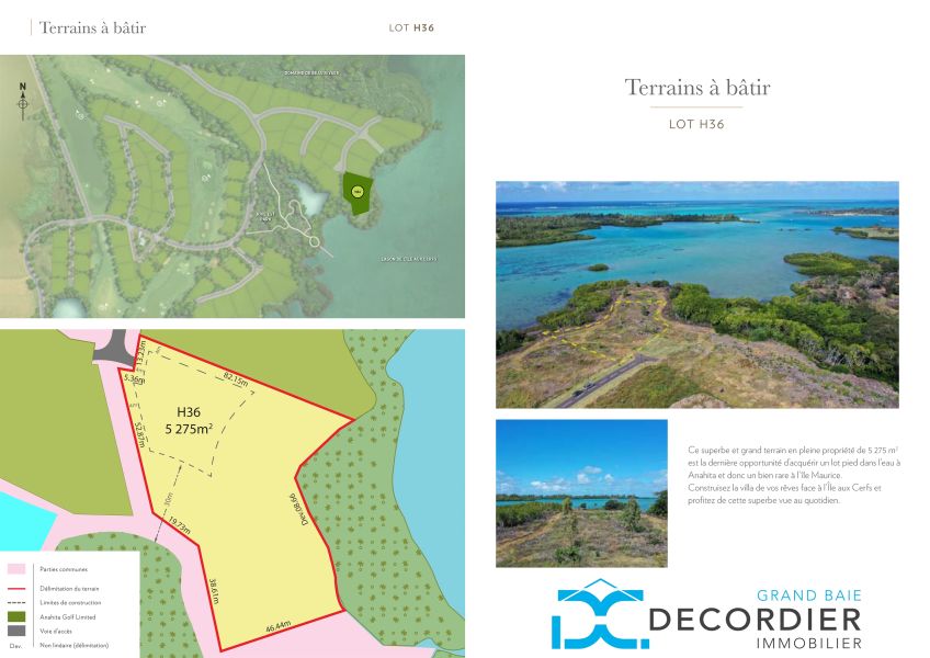 Beau Champ Terrain 5275 m² Vente