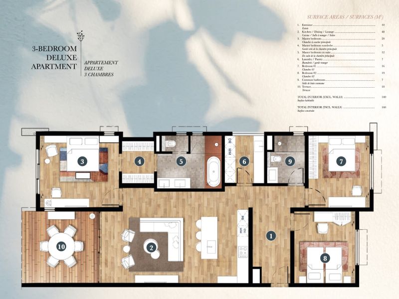 Rivière Noire Appartement 4 pièces 160 m² Vente