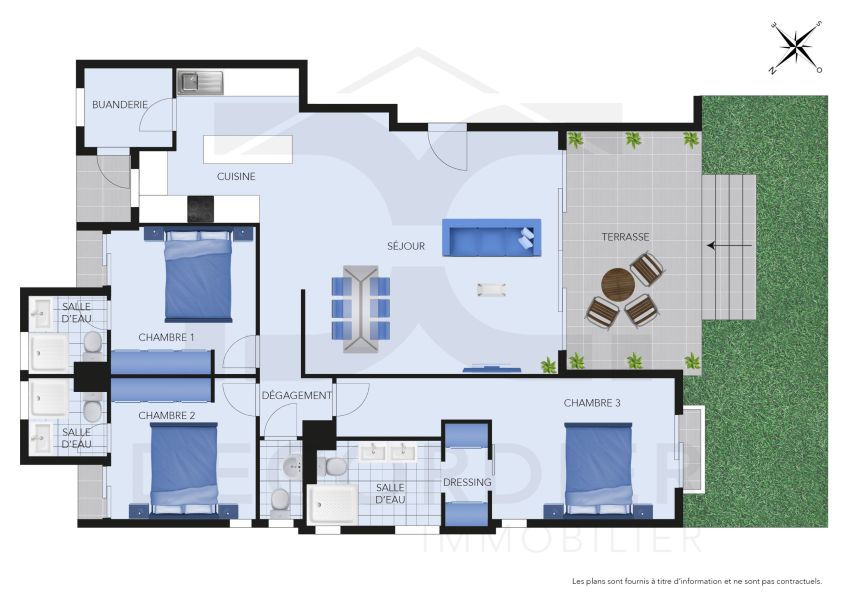 Pereybere Appartement 4 pièces 187 m² Vente