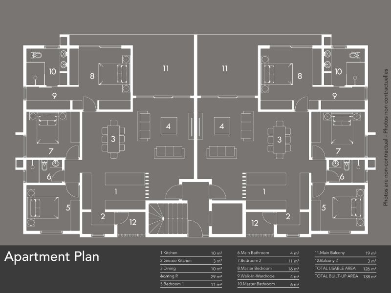 Pereybere Appartement 4 pièces 126 m² Vente
