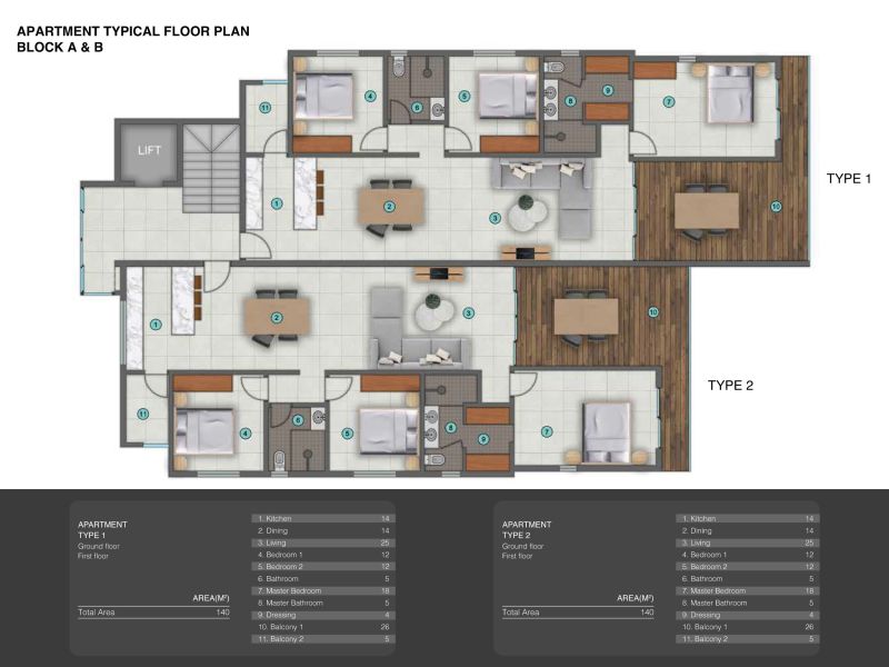 Grand Baie Appartement 4 pièces 140 m² Vente