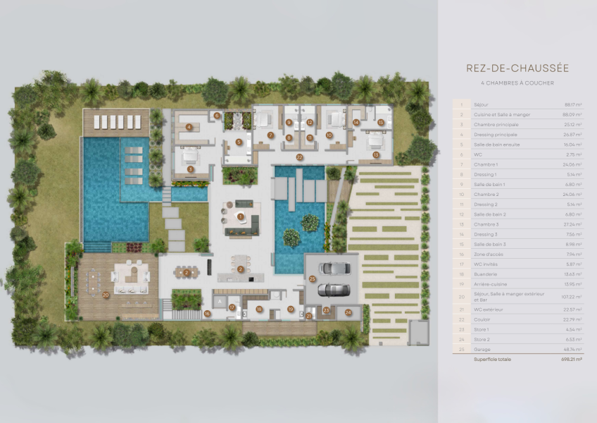 house 7 rooms for sale on Grand Baie Grand Baie House 7 rooms 971 m² Sale
