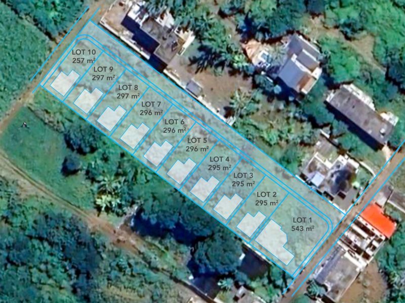 Petit Raffray Terrain 543 m² Vente