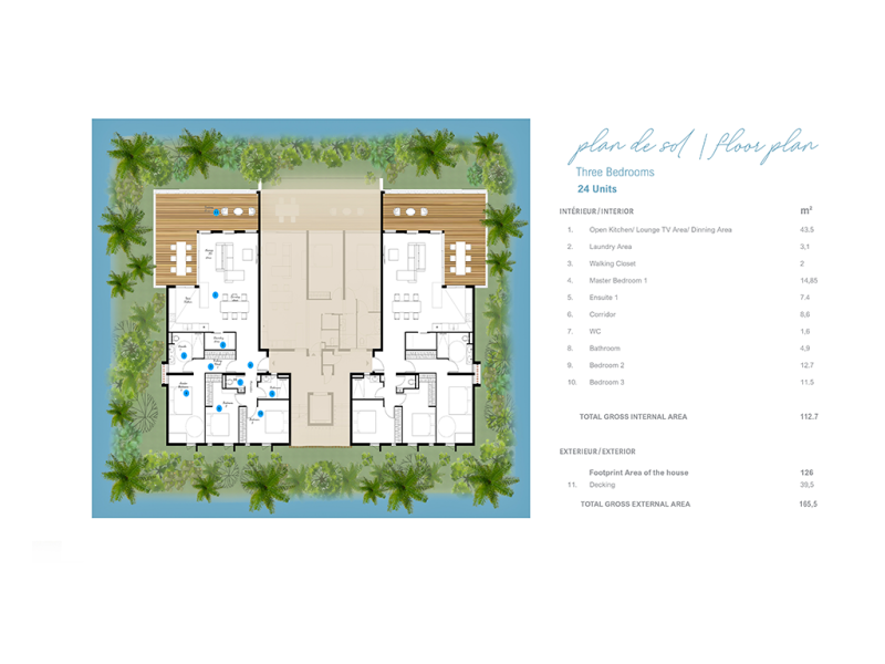 apartment 4 rooms for sale on Pereybere Pereybere Apartment 4 rooms 164.62 m² Sale