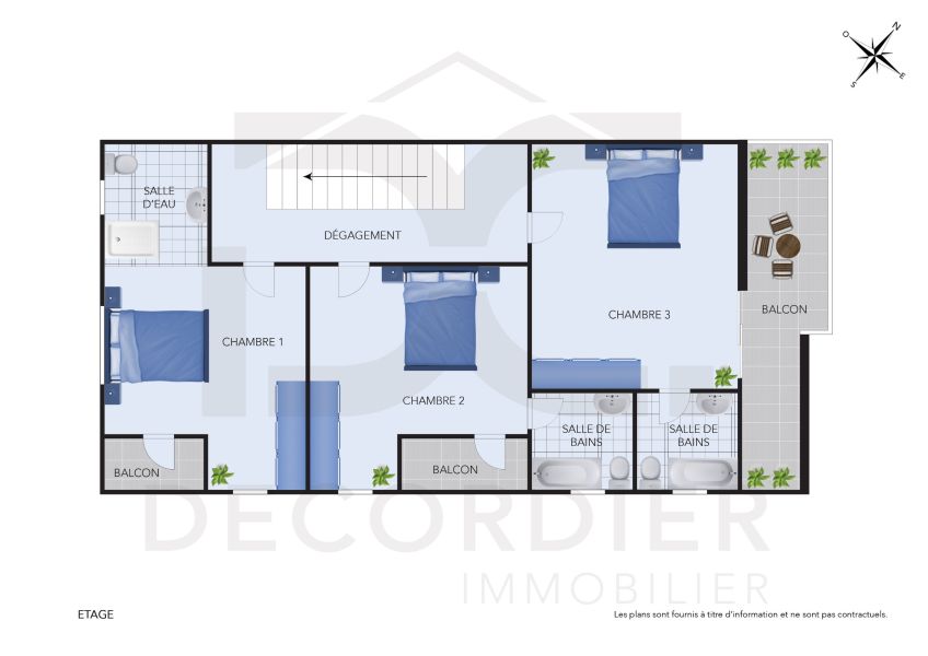 Pereybere Apartment 4&nbsp;rooms 200&nbsp;m² Rental