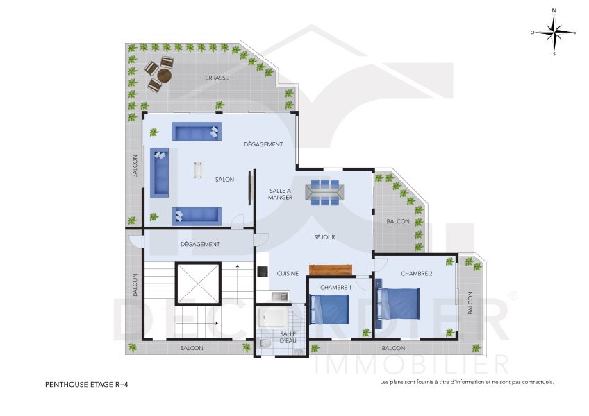 apartment 3 rooms for sale on Grand Baie Grand Baie Apartment 3 rooms 130 m² Sale