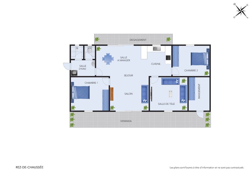 apartment 4 rooms for rent on Pereybere Pereybere Apartment 4 rooms 80 m² Rental