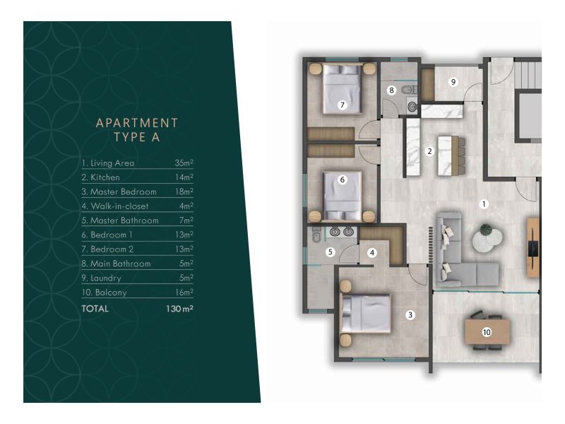 Grand Baie Appartement 4 pièces 114 m² Vente