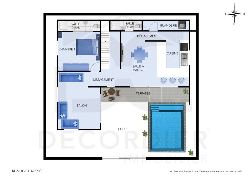 Trou aux Biches Maison 7 pièces 209 m² Location