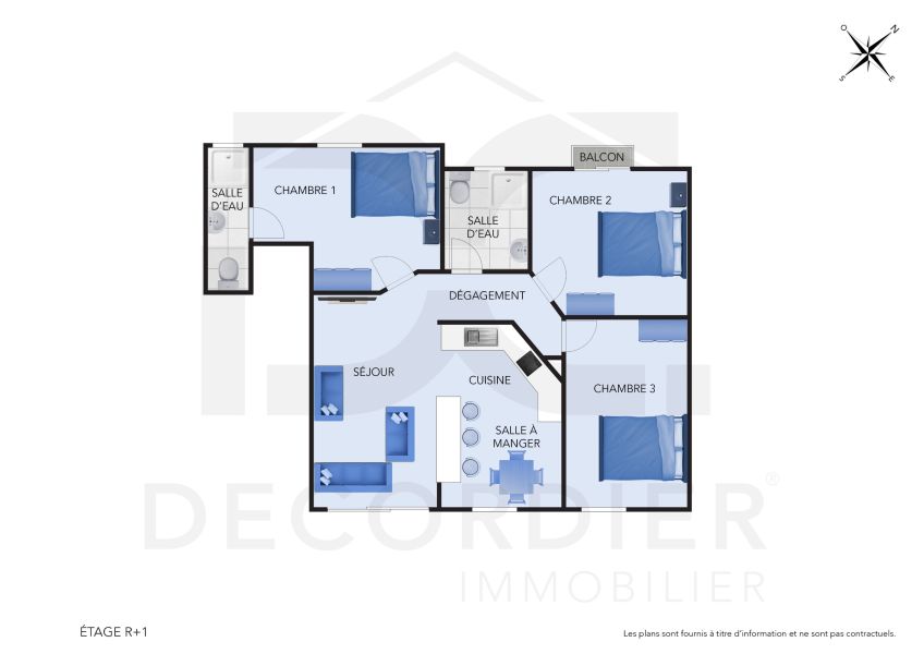 Grand Baie Appartement 4 pièces 89.5 m² Location