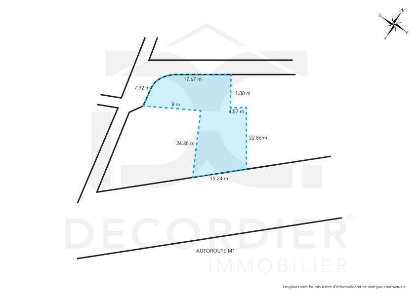 Calebasses Land 612 m² Sale