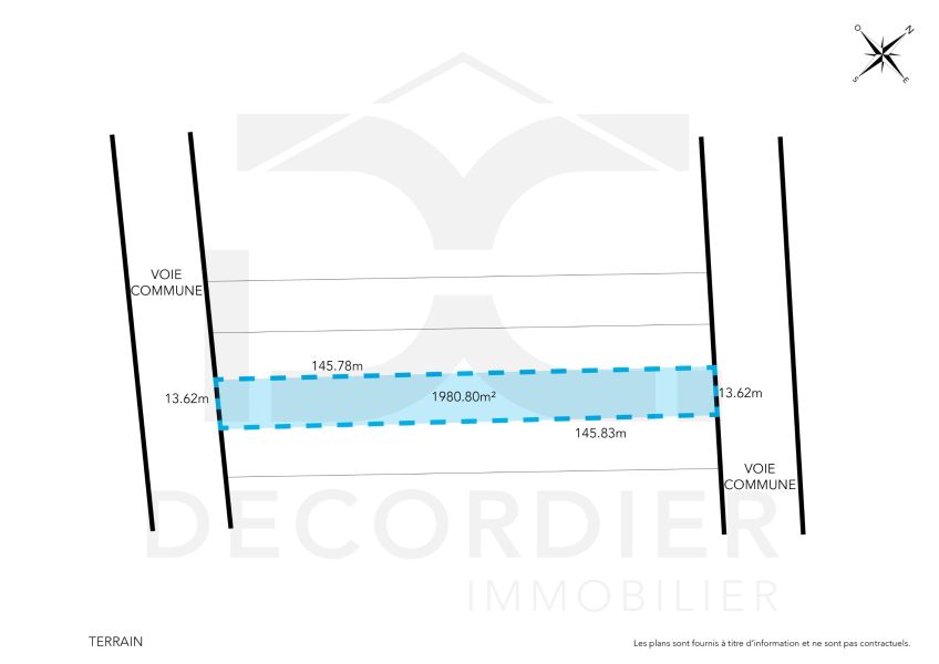 The Vale Terrain 1980.2&nbsp;m² Vente
