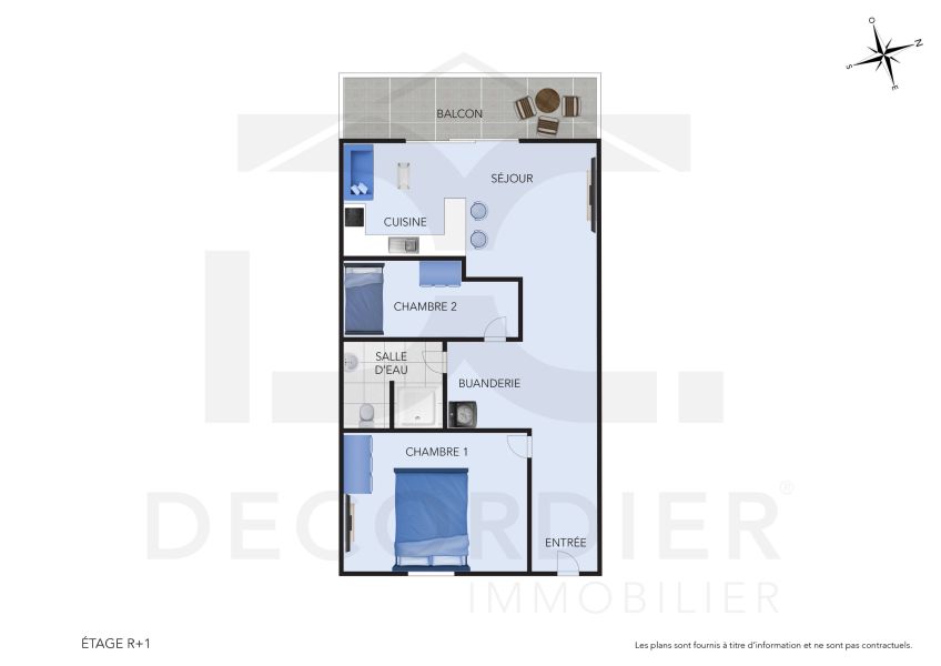 Pereybere Appartement 3 pièces 55.4 m² Location