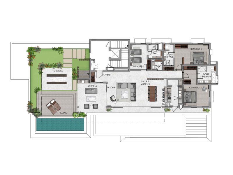 Mont Choisy Apartment 4 rooms 344 m² Sale