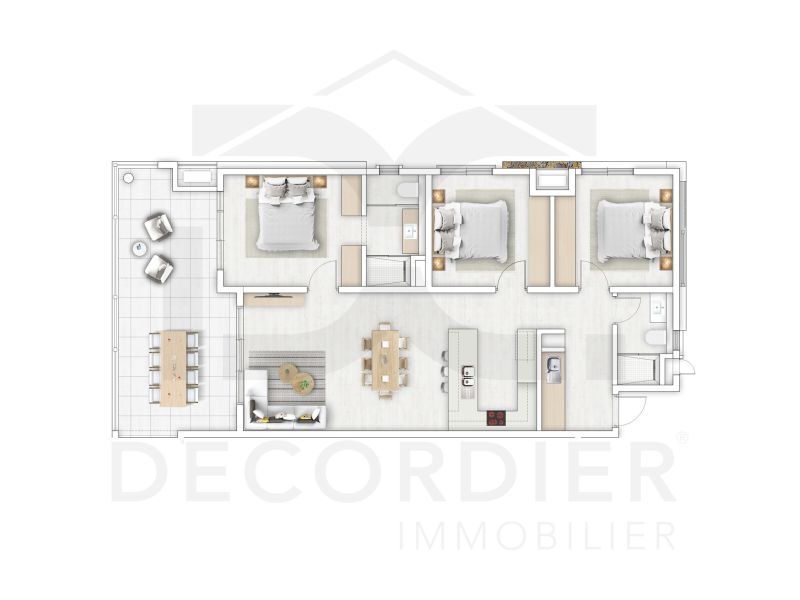 Calodyne Appartement 4 pièces 93.34 m² Vente