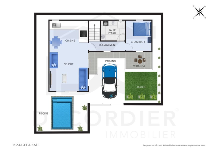 Trou aux Biches Maison 4 pièces 105 m² Location