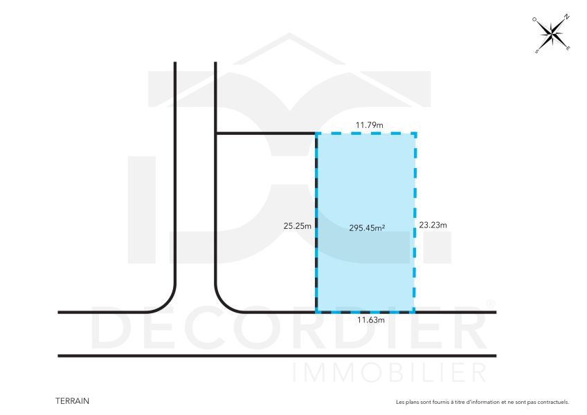 Petit Raffray Terrain 295.45&nbsp;m² Vente
