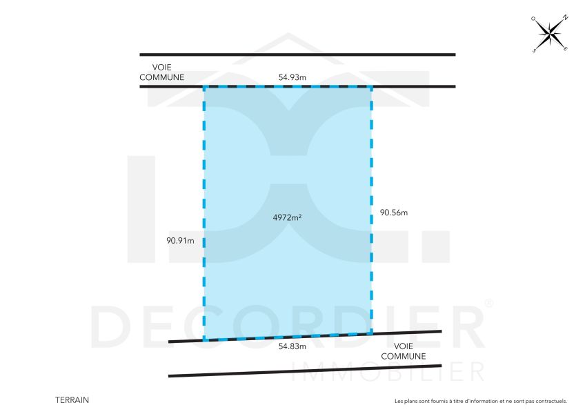 Cottage Terrain 4972&nbsp;m² Vente