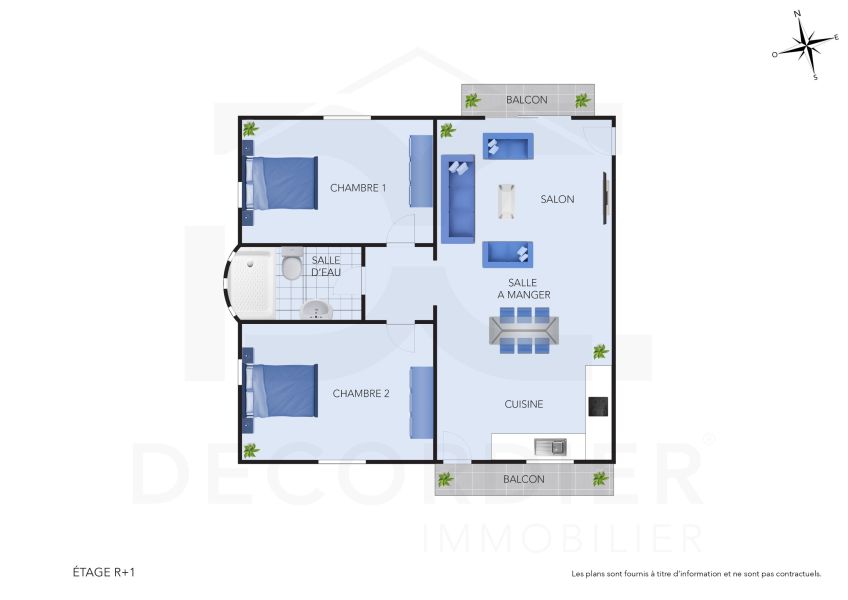 Pereybere Appartement 3 pièces 61.2 m² Location