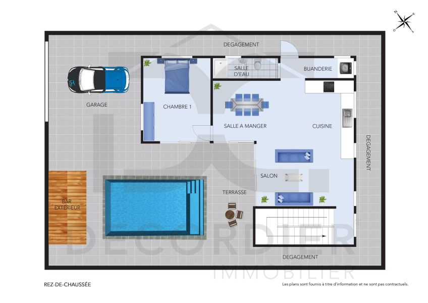 Grand Baie Maison 5 pièces 240 m² Location