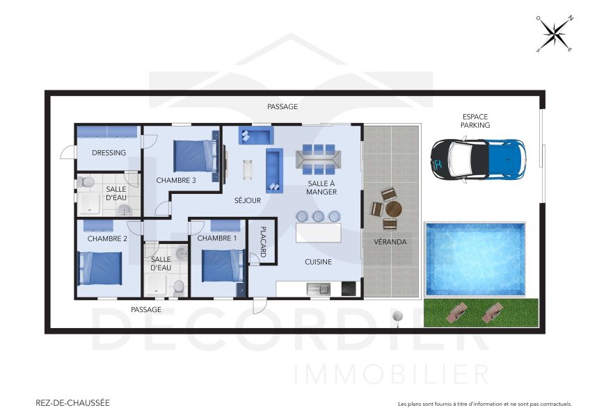 Calodyne Maison 4&nbsp;pièces 105&nbsp;m² Location