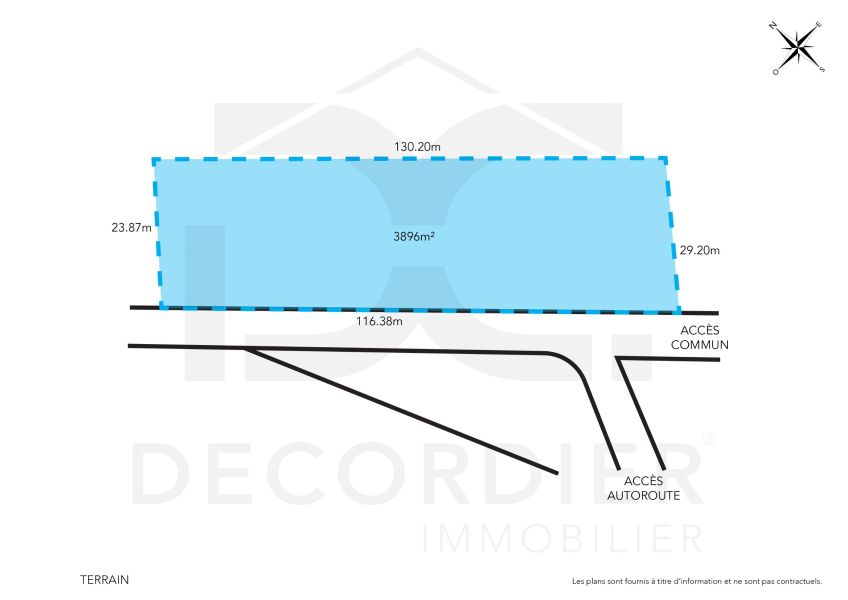 Montagne Longue Terrain 3896&nbsp;m² Vente