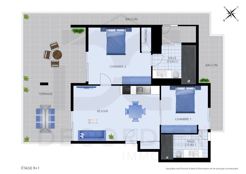 Mont Choisy Appartement 3&nbsp;pièces 137&nbsp;m² Vente