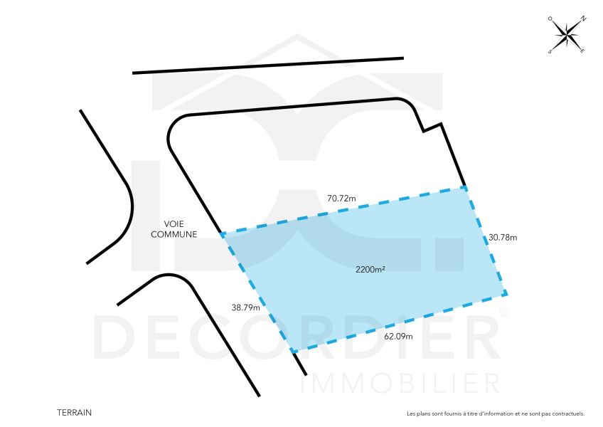Balaclava Terrain 2200&nbsp;m² Vente