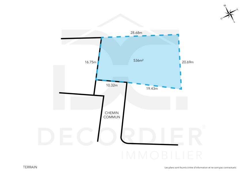 Grand Baie Terrain 536&nbsp;m² Vente