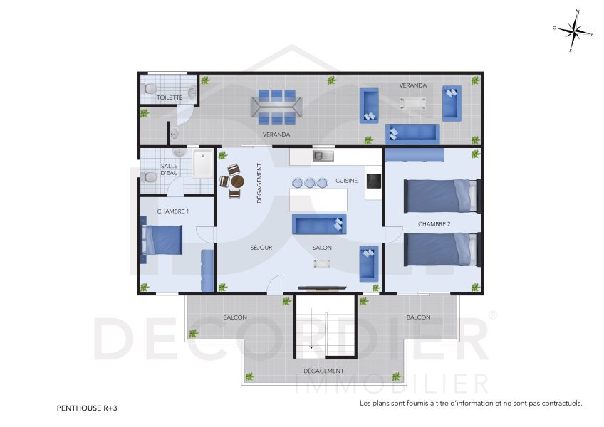 Pereybere Penthouse 3&nbsp;pièces 79&nbsp;m² Vente