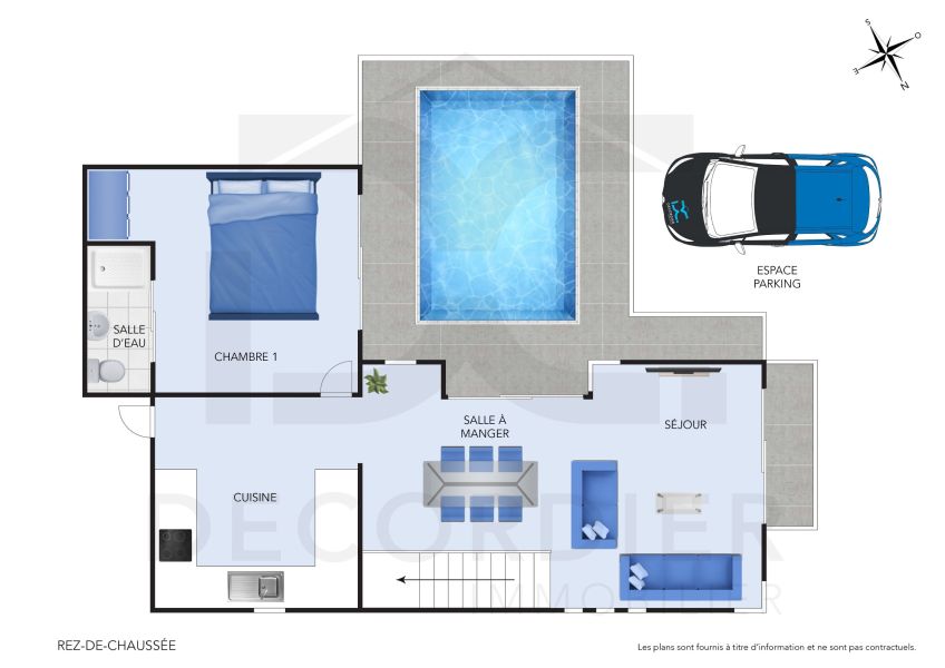 Trou aux Biches Maison 5&nbsp;pièces 120&nbsp;m² Location