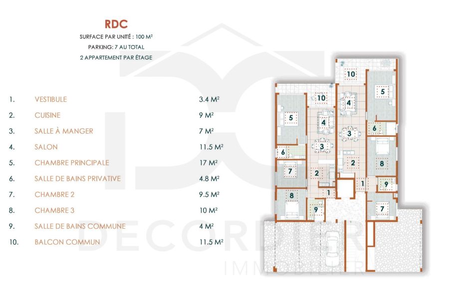 Pereybere Apartment 5&nbsp;rooms 160&nbsp;m² Sale