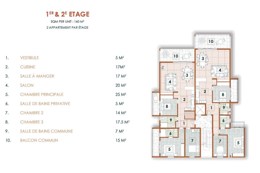 Pereybere Appartement 5&nbsp;pièces 160&nbsp;m² Vente