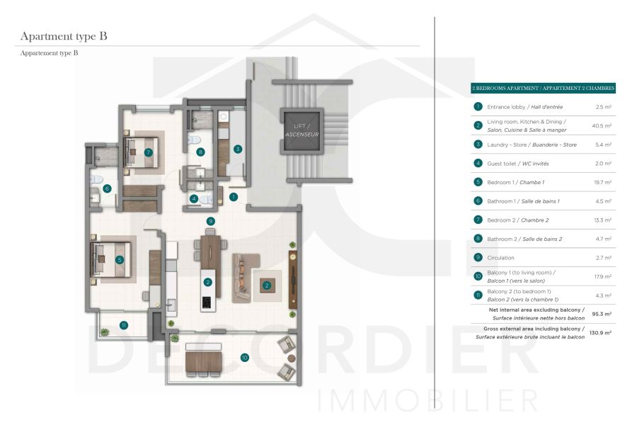 Pointe aux Canonniers Appartement 3&nbsp;pièces 130&nbsp;m² Vente