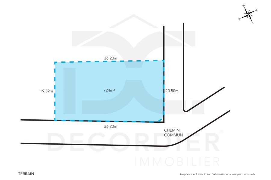 Bain Boeuf Land 724&nbsp;m² Sale
