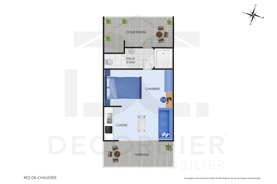 Trou aux Biches Appartement 1&nbsp;pièce 51&nbsp;m² Vente