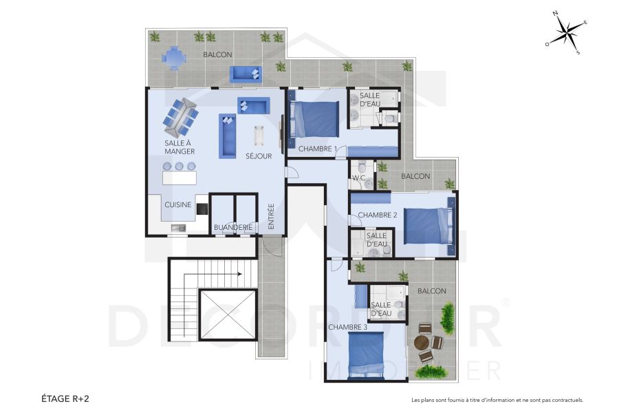 Pointe aux Canonniers Appartement 5&nbsp;pièces 307&nbsp;m² Location