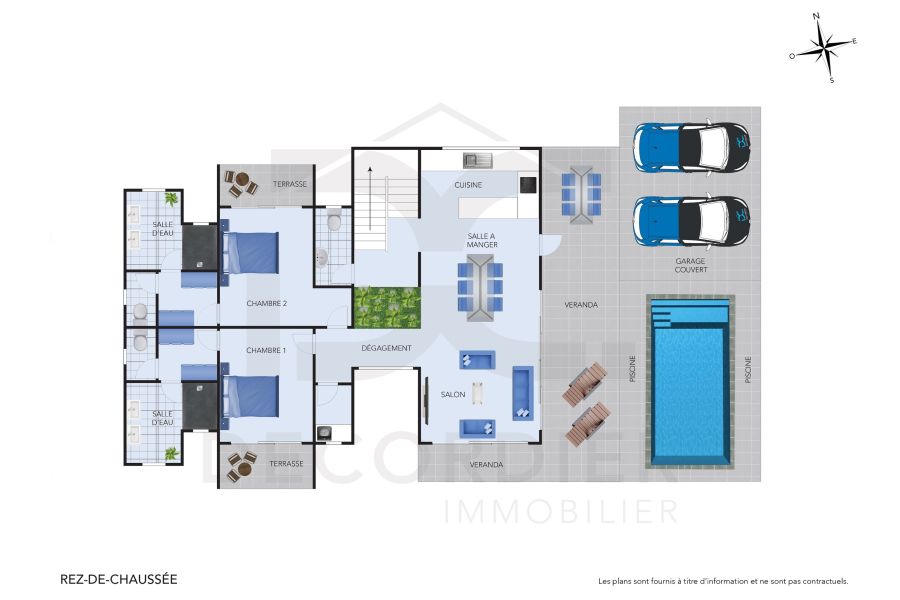Trou aux Biches Maison 6&nbsp;pièces 317&nbsp;m² Location