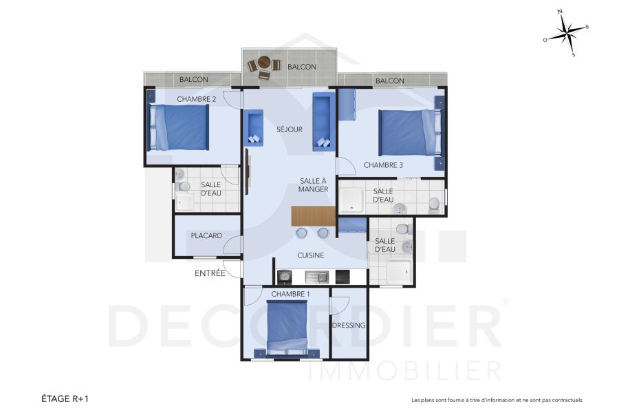 Pereybere Appartement 4&nbsp;pièces 121&nbsp;m² Location