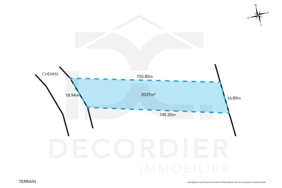 Pereybere Terrain 2037&nbsp;m² Vente