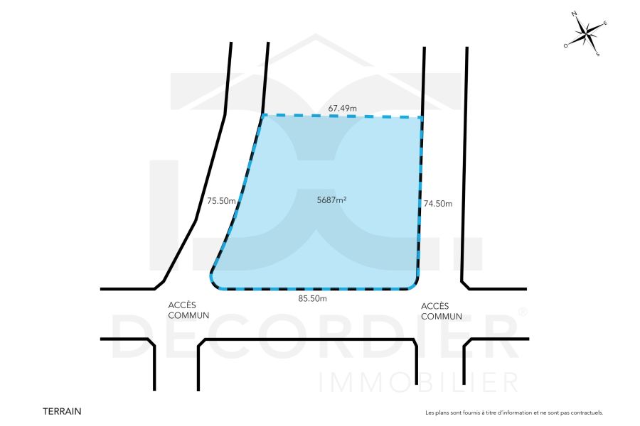 Saint Antoine Terrain 5687&nbsp;m² Vente