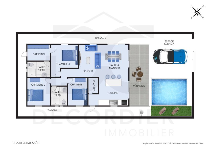 Calodyne Maison 4&nbsp;pièces 105&nbsp;m² Location