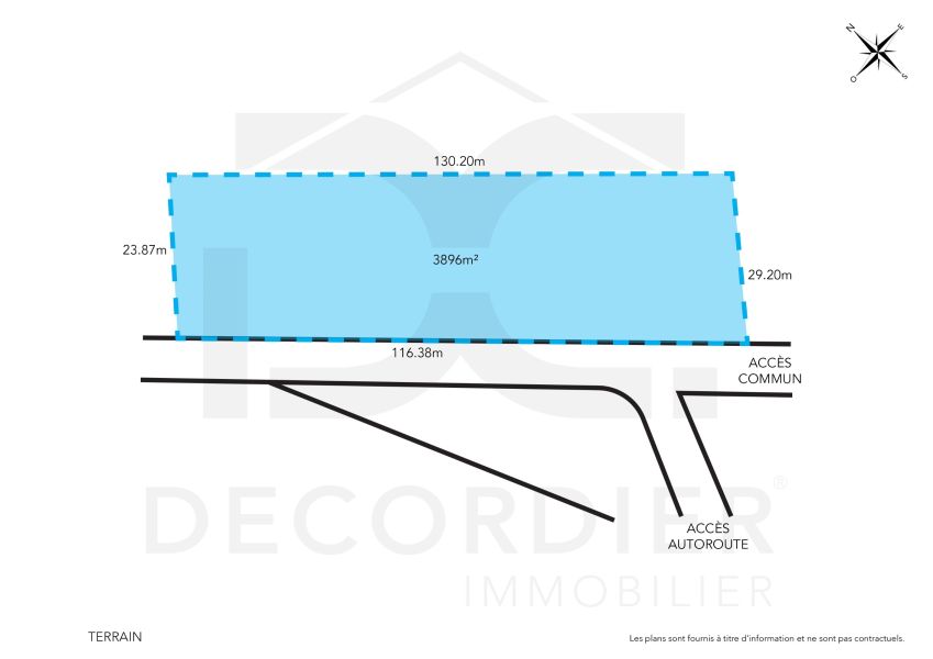 Montagne Longue Terrain 3896&nbsp;m² Vente