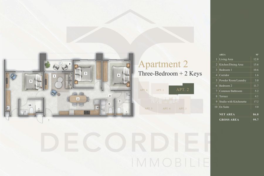 Sodnac Apartment 4&nbsp;rooms 99&nbsp;m² Sale
