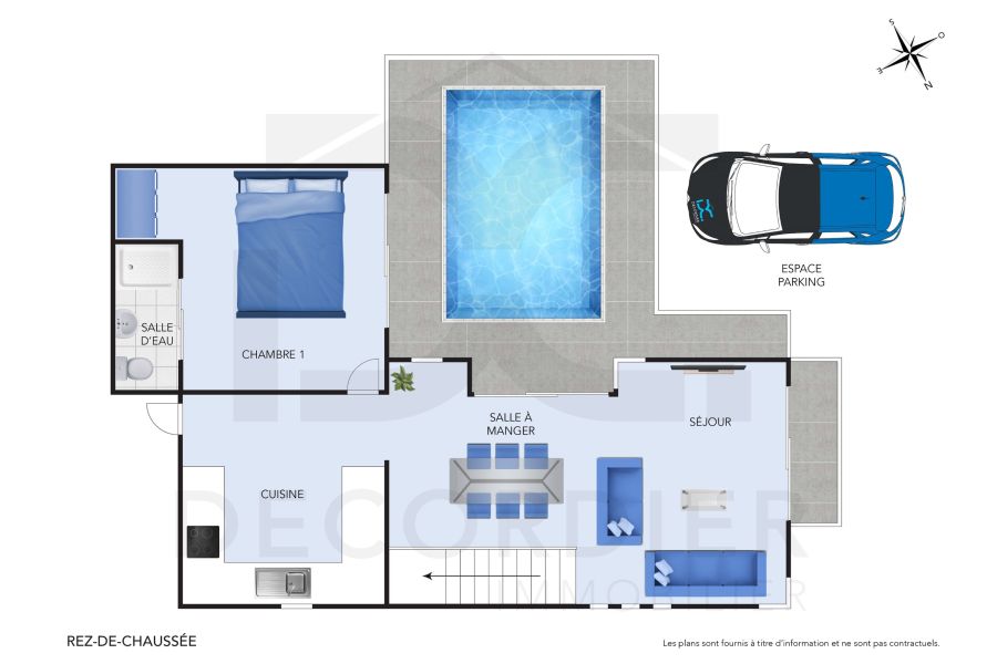 Trou aux Biches Maison 5&nbsp;pièces 120&nbsp;m² Location