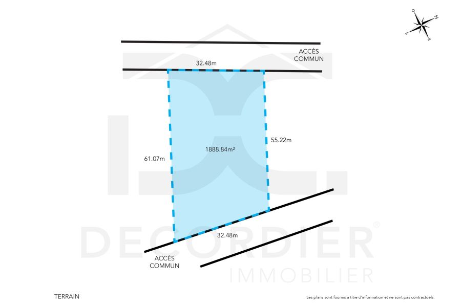 Mont Mascal Terrain 1888.84&nbsp;m² Vente