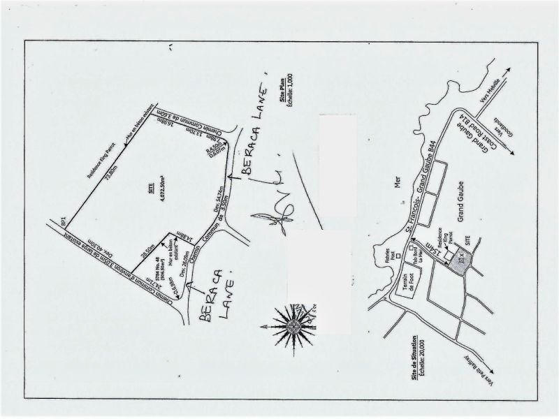 Grand Gaube Terrain 4072.5 m² Vente
