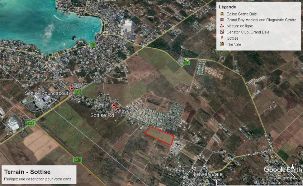 Grand Baie Terrain 2.53 ha Vente