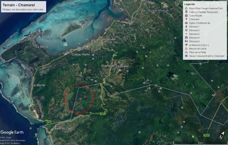 Chamarel Terrain 196.07 ha Vente