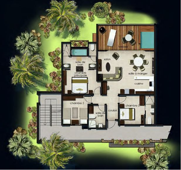 appartement 4 pièces en vente sur Grand Baie Grand Baie Appartement 4 pièces 115 m² Vente